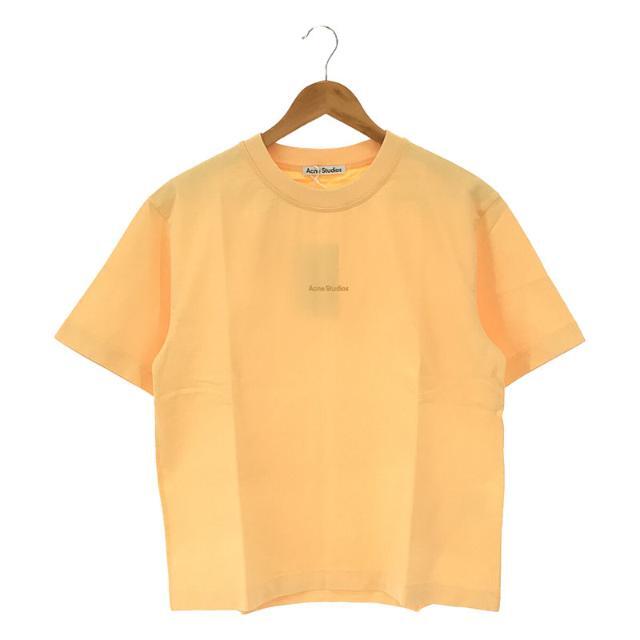 【新品】  Acne Studios / アクネ ストゥディオズ | 2022SS | コットン クルーネック Tシャツ カットソー | XS | オレンジ | レディース