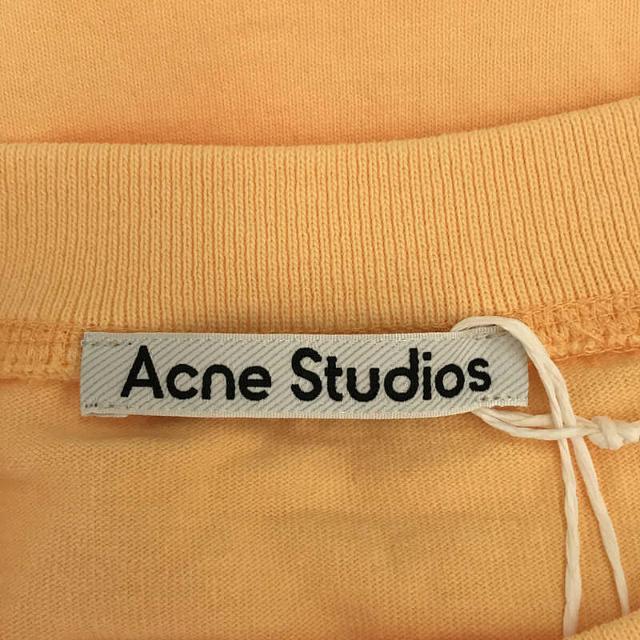 Acne Studios(アクネストゥディオズ)の【新品】  Acne Studios / アクネ ストゥディオズ | 2022SS | コットン クルーネック Tシャツ カットソー | XS | オレンジ | レディース レディースのトップス(Tシャツ(半袖/袖なし))の商品写真