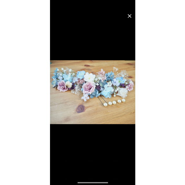 結婚式 プリザーブドフラワー ドレス ヘッドパーツ お花 ピンク