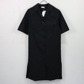 ドリスヴァンノッテン(DRIES VAN NOTEN)の【新品】  DRIES VAN NOTEN / ドリスヴァンノッテン | 2020SS |  サファリシャツワンピース | 36 | ミッドナイト | レディース(ひざ丈ワンピース)