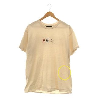 ソフネット(SOPHNET.)のSOPHNET. / ソフネット | 2020AW | WDS RHINESTONE SEA TEE ロゴラインストーン装飾Tシャツ | L | ベージュ | メンズ(Tシャツ/カットソー(半袖/袖なし))