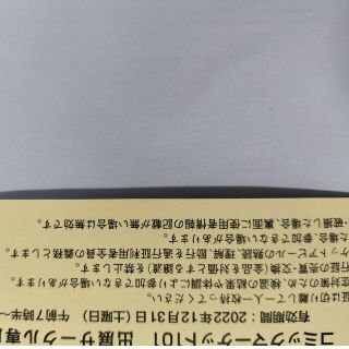 コミックマーケット 101 12/31 2日目 サークルチケット 冬コミ コミケ(その他)