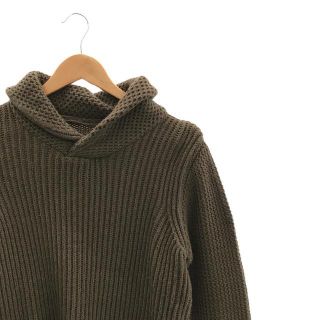 ダブルタップス(W)taps)のWTAPS / ダブルタップス | LIFIST期 SHAWL KNIT SWEATER 畦編み ショールカラー ウール ニット セーター | 1 | ブラウン | メンズ(ニット/セーター)