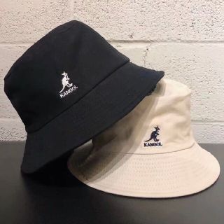 カンゴール(KANGOL)のカンゴール！！バケットハット　バケハ★　黒　韓国　カジュアル　ストリート(ハット)