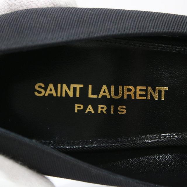 Saint Laurent(サンローラン)の【新品】  SAINT LAURENT / サンローラン | St Sulpice スルピス チェーンヒールパンプス | 38 | ブラック | レディース レディースの靴/シューズ(ハイヒール/パンプス)の商品写真