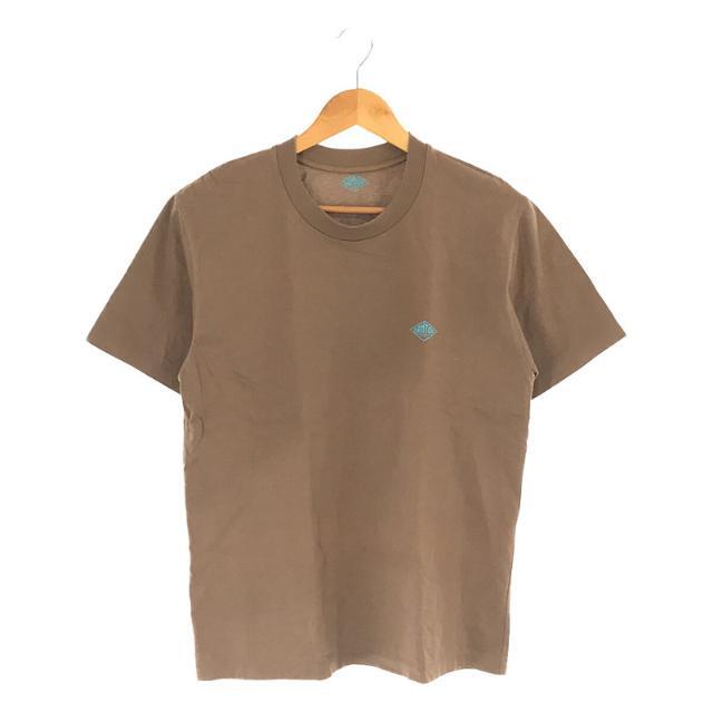 DANTON(ダントン)のDANTON / ダントン | 2020SS | コットン クルーネック 両面プリントロゴ カットソー Tシャツ | 36 | ブラウン | レディース レディースのトップス(Tシャツ(半袖/袖なし))の商品写真