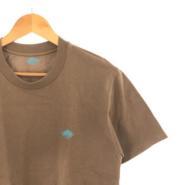 DANTON(ダントン)のDANTON / ダントン | 2020SS | コットン クルーネック 両面プリントロゴ カットソー Tシャツ | 36 | ブラウン | レディース レディースのトップス(Tシャツ(半袖/袖なし))の商品写真