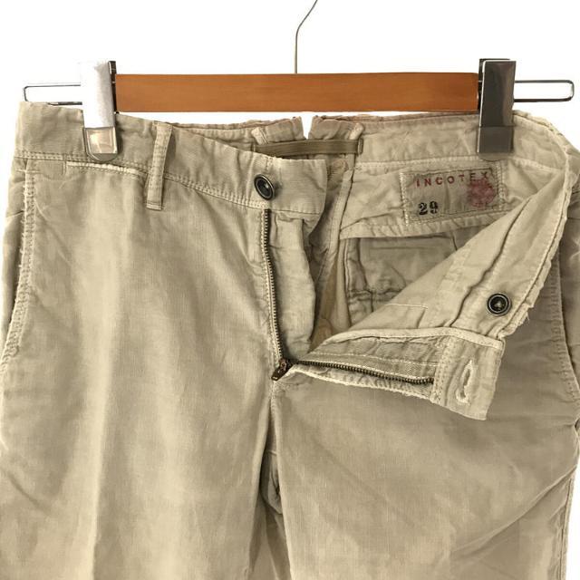 INCOTEX / インコテックス | RED レッド コットン リネン ヴィンテージ加工 5ポケット パンツ | 29 | ホワイト | メンズ