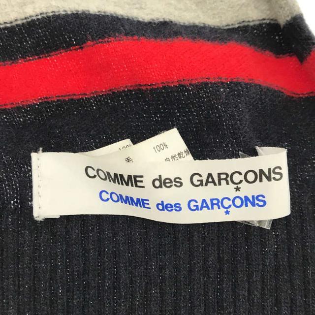 COMME des GARCONS COMME des GARCONS / コムコム | ウール 大判 マフラー ストール | ‐ | ネイビー | レディース 3