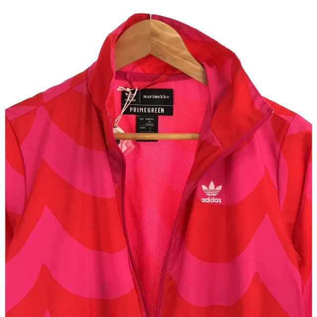 marimekko(マリメッコ)の【新品】  marimekko / マリメッコ | × adidas アディダス コラボ  TRACK TOP ウーブントラック ジャケット  | S | ピンク/レッド | レディース レディースのジャケット/アウター(その他)の商品写真