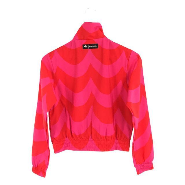 marimekko(マリメッコ)の【新品】  marimekko / マリメッコ | × adidas アディダス コラボ  TRACK TOP ウーブントラック ジャケット  | S | ピンク/レッド | レディース レディースのジャケット/アウター(その他)の商品写真