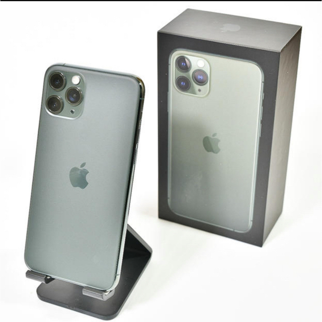 iPhone(アイフォーン)のiPhone11Pro 256 ミッドナイトグリーン スマホ/家電/カメラのスマートフォン/携帯電話(スマートフォン本体)の商品写真