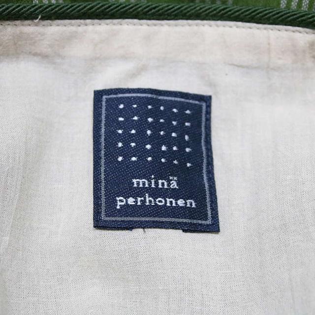 mina perhonen(ミナペルホネン)のmina perhonen / ミナペルホネン | 2013SS | crests 裾レーススカート | 38 | グリーン レディースのスカート(ひざ丈スカート)の商品写真