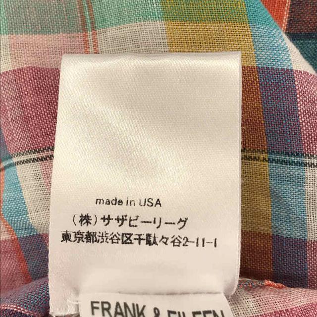 Frank&Eileen(フランクアンドアイリーン)の【美品】  Frank&Eileen / フランクアンドアイリーン | リネン チェック レギュラーカラー シャツ | XS | マルチカラー | レディース レディースのトップス(シャツ/ブラウス(長袖/七分))の商品写真