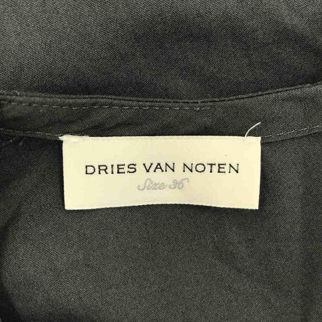 【美品】  DRIES VAN NOTEN / ドリスヴァンノッテン | コットン パネル 切替 クルーネック プルオーバー ブラウス | 36 | チャコール | レディース 5