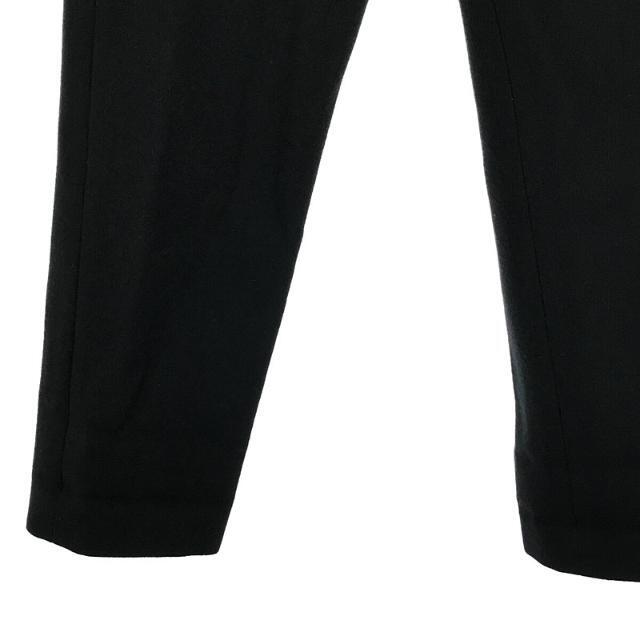 エイトン ウール100％ 裾スリット パンツ 2 ブラック ATON レディース   【231014】