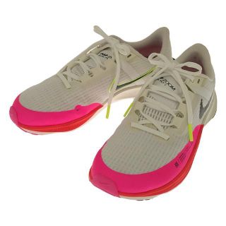 ナイキ(NIKE)の【美品】  NIKE / ナイキ | DJ5426-100 Air Zoom Rival Fly 3 エア ズーム ライバル フライ 3 ジョギング スニーカー | 24 | ホワイト / ピンク | レディース(スニーカー)