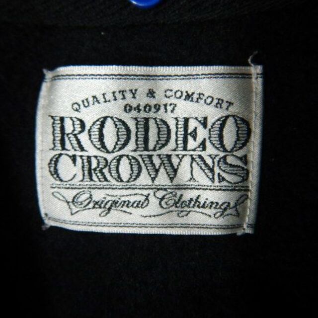 RODEO CROWNS(ロデオクラウンズ)のo5648　ロデオクラウンズ　スウェット　スタジャン　ワッペンロゴ　裏起毛 レディースのジャケット/アウター(スタジャン)の商品写真