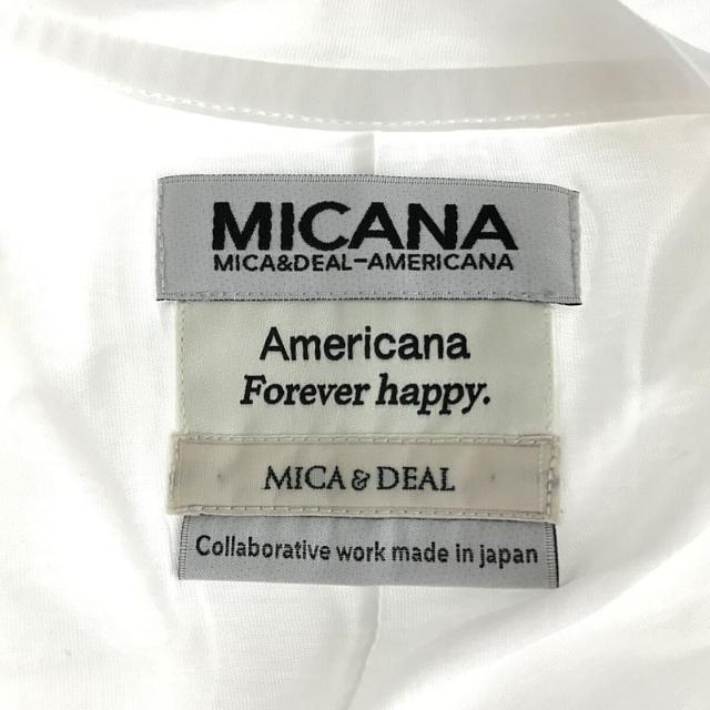 Americana / アメリカーナ | × MICA&DEAL マイカ＆ディール ロゴ コットン カットソー white | F | ホワイト | レディース 3