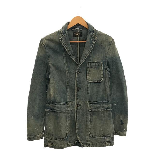 【美品】 RRL / ダブルアールエル | コットン ダメージ加工 デニム テーラード ジャケット | XS | インディゴ | メンズ |  フリマアプリ ラクマ