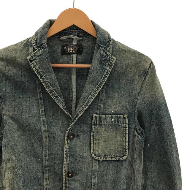 【美品】 RRL / ダブルアールエル | コットン ダメージ加工 デニム テーラード ジャケット | XS | インディゴ | メンズ