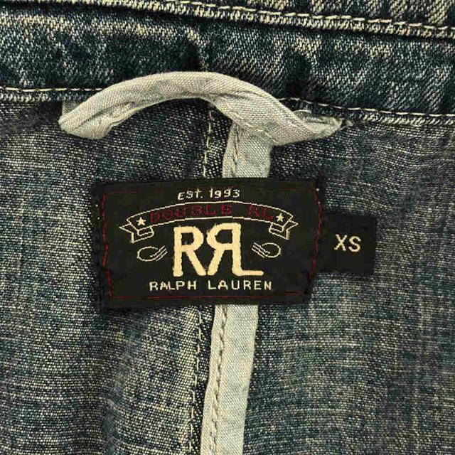 【美品】 RRL / ダブルアールエル | コットン ダメージ加工 デニム テーラード ジャケット | XS | インディゴ | メンズ