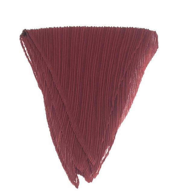 【美品】 PLEATS PLEASE ISSEY MIYAKE / プリーツプリーズイッセイミヤ | 変型 プリーツ ストール bordeaux | 5 | ボルドー