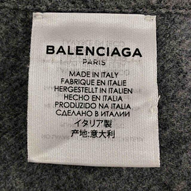 Balenciaga(バレンシアガ)のBALENCIAGA / バレンシアガ | イタリア製 刺繍 ウールカシミヤ フード ポンチョ ケープ マント | グレー | レディース レディースのジャケット/アウター(その他)の商品写真