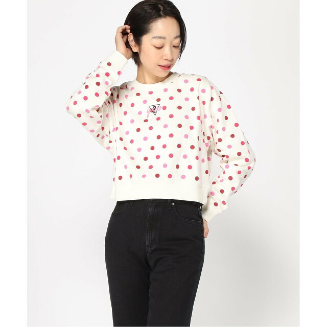 【ホワイト(A400)】(W)Dot Crewneck Sweat