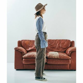 RNA - 【スモーキーブラウン】R3990 ウェービーシームタックパンツの