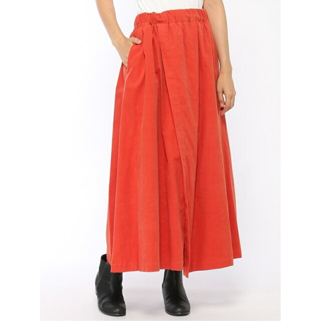 【オレンジ】ブライトカラーシャツコールスカート