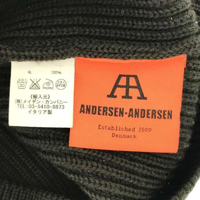 【美品】 ANDERSEN-ANDERSEN / アンデルセンアンデルセン | 5G クルーネック プルオーバー ニット セーター | XS |  オリーブ | メンズ