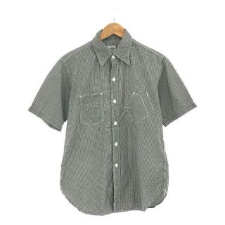 ポストオーバーオールズ(POST OVERALLS)のPOST O'ALLS / ポストオーバーオールズ | USA / Sweet Lighter S/S Shirt ギンガムチェック 半袖シャツ | M | ブラック | メンズ(Tシャツ/カットソー(半袖/袖なし))