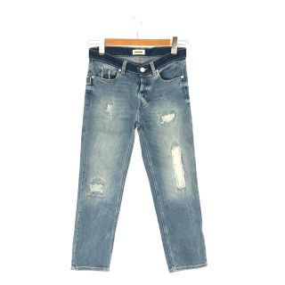 ザディグエヴォルテール(Zadig&Voltaire)のZADIG&VOLTAIRE / ザディグ エ ヴォルテール | Elios Denim Destroy Jeans ヒーリオス デストロイ ユーズド加工 ストレッチ デニム パンツ | 24 | インディゴ | レディース(その他)