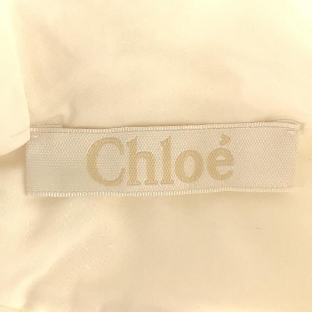 Chloe(クロエ)のChloe / クロエ | スタンドカラー ボウタイ ノースリーブブラウス シャツ | 34 | ホワイト | レディース レディースのトップス(シャツ/ブラウス(半袖/袖なし))の商品写真