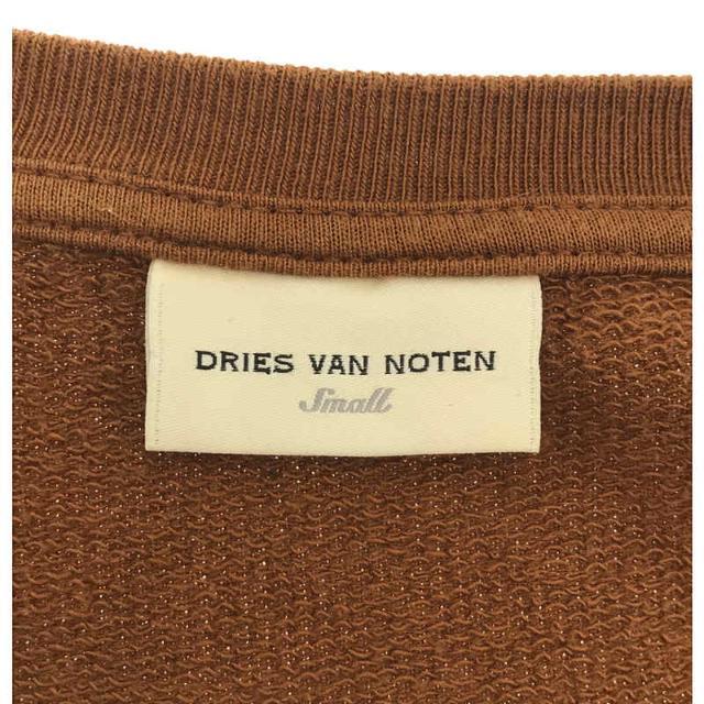 DRIES VAN NOTEN(ドリスヴァンノッテン)のDRIES VAN NOTEN / ドリスヴァンノッテン | コットン クルーネック ショート スウェット プルオーバー トレーナー | 36 | ブラウン | レディース レディースのトップス(トレーナー/スウェット)の商品写真