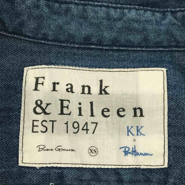 Frank&Eileen(フランクアンドアイリーン)の【美品】  Frank&Eileen / フランクアンドアイリーン | × KK × Ron Herman / 菊池京子 ロンハーマン  別注 デニムシャツ | XS | インディゴ | レディース レディースのトップス(シャツ/ブラウス(長袖/七分))の商品写真