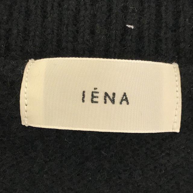 IENA(イエナ)のIENA / イエナ | 2020AW | ウールカシミヤ ロングジレ ニット ワンピース | F | ブラック | レディース レディースのワンピース(ロングワンピース/マキシワンピース)の商品写真