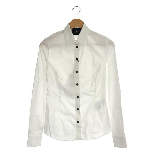 【新品】 D&G DOLCE&GABBANA / ディーアンドジー | ドルガバ / コットンナイロン ストレッチ 長袖シャツ | 42 | ホワイト | レディース | フリマアプリ ラクマ