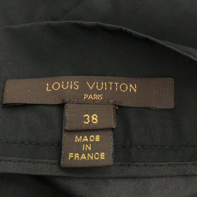 【美品】  Louis Vuitton / ルイヴィトン | シルクブレンド 切替 フレア スカート | 38 | ブラック | レディース