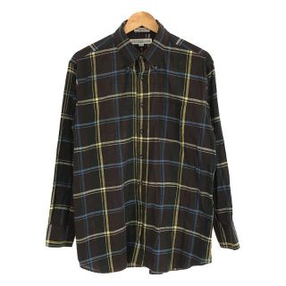 インディヴィジュアライズドシャツ(INDIVIDUALIZED SHIRTS)の【美品】  INDIVIDUALIZED SHIRTS / インディビジュアライズドシャツ | USA製 チェック BB ボタンダウン シャツ brown | 16-33 | ブラウン | メンズ(Tシャツ/カットソー(七分/長袖))