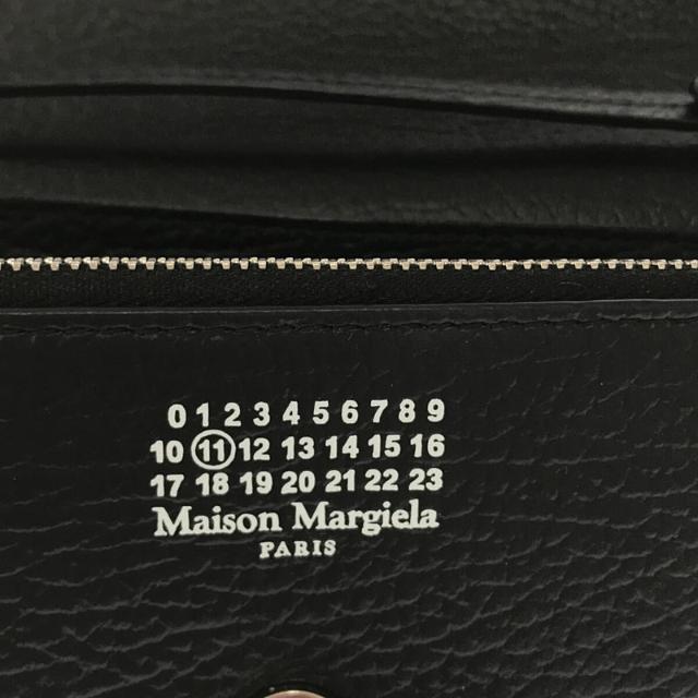 【新品】  Maison Margiela / メゾンマルジェラ | 2022SS | レザー チェーンウォレット ミニショルダーバッグ ポシェット 保存箱付き | UNI | ブラック | レディース
