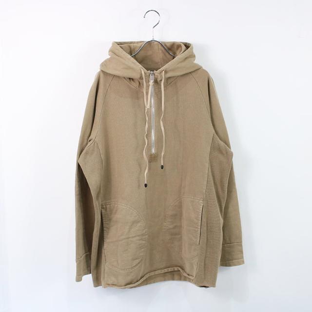 CURLY / カーリー | GLAZED PO PARKA ハーフジッププルオーバーパーカー | 2 | ベージュ | メンズ