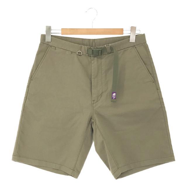 【新品】  THE NORTH FACE PURPLE LABEL / ザノースフェイスパープルレーベル | Stretch Twill Shorts COOLMAX NT4001N ストレッチ コットン ツイル ショートパンツ | 32 | khaki | メンズ