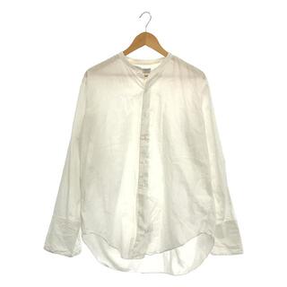 アロー(ARROW)のARROW / アロー | 50s ヴィンテージ USA製 ダブルカフス ノーカラー ドレスシャツ | 16 1/2 - 32 | ホワイト(Tシャツ/カットソー(七分/長袖))