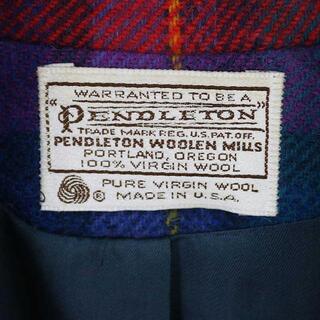 PENDLETON / ペンドルトン | 70s | USA製 ウールチェックテーラードジャケット | M | マルチ | レディースレディース