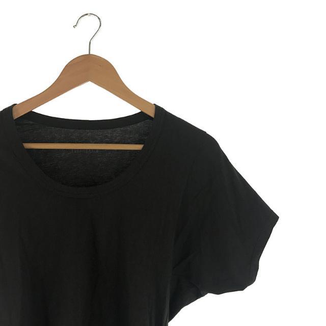 【新品】 NOWOS / ノーウォス | Back drape tee バックドレープTシャツ | F | CARBON | レディース