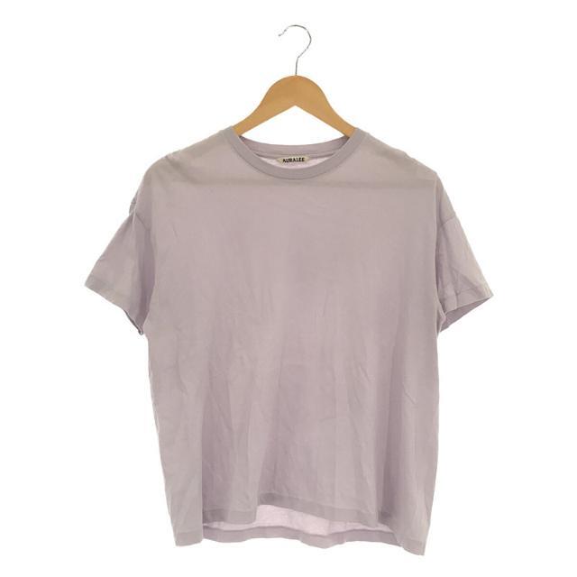 AURALEE(オーラリー)のAURALEE / オーラリー | SEAMLESS CREW NECK BIG TEE コットン シームレス クルーネック ビッグ Tシャツ 丸胴 | 1 | LIGHT PURPLE | レディース レディースのトップス(Tシャツ(半袖/袖なし))の商品写真