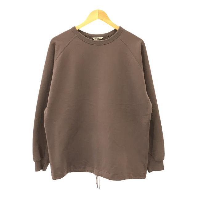 AURALEE(オーラリー)のAURALEE / オーラリー | 2021SS | SUPER SOFT SWEAT DRAW CODE BIG P/O ドローコード  ラグラン ビッグシルエット スウェット プルオーバー | 1 | パープル | レディース レディースのトップス(トレーナー/スウェット)の商品写真