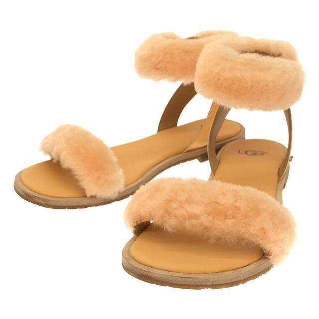 【美品】  UGG / アグ | Fluff Springs ボア ファー サンダル | 22.5 | オレンジ | レディース